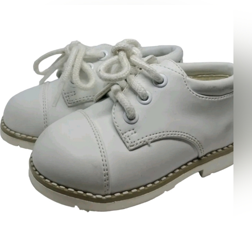 Elegant White Kids Dress Shoes